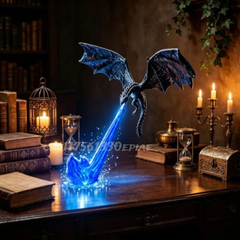 3D Printing Lamp - مصباح رف الكتب على شكل تنين،