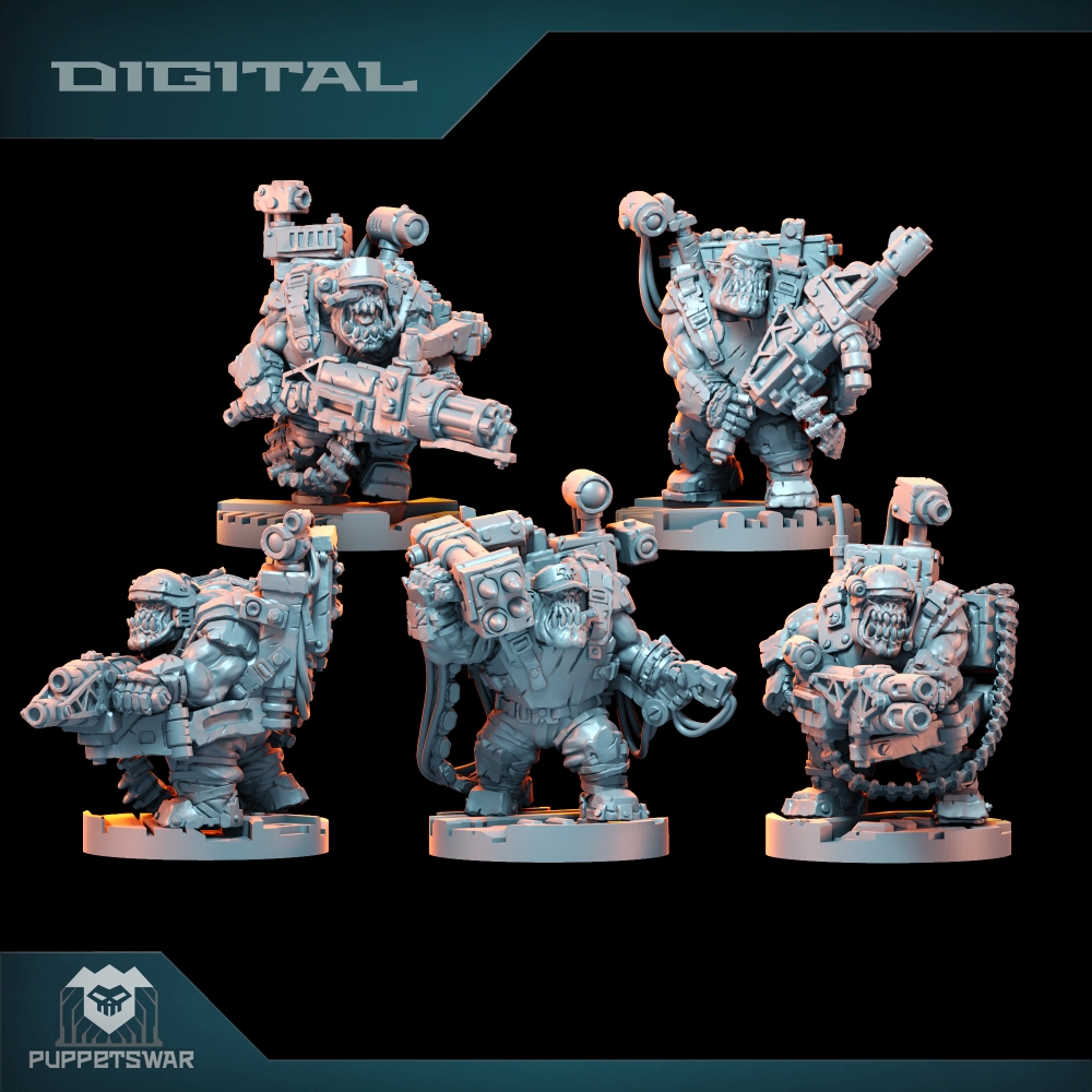 3D Printing App - Orc Ultimate Badasses Squad، شخصية الجلد
