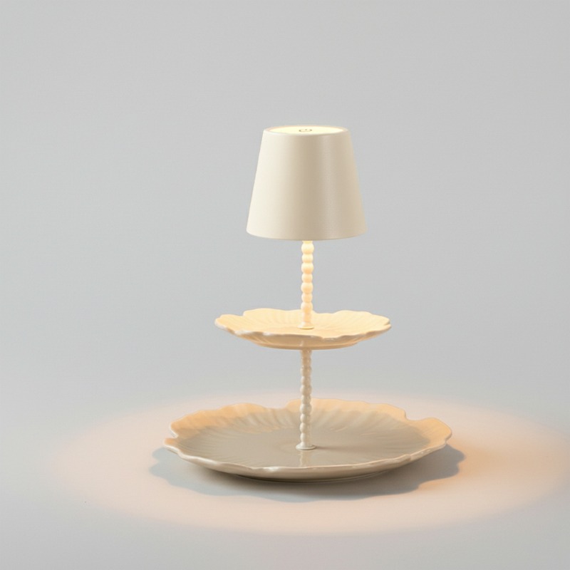 3D Printing Lamp - لات لوحة الجدول مصباح كريم الأبيض