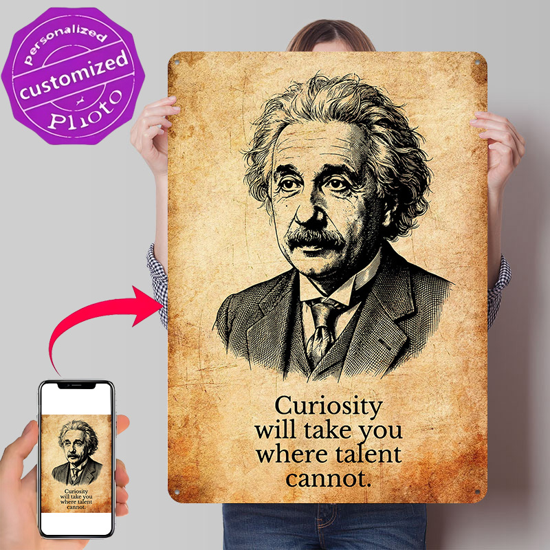 3D Printing Quotes - ملصق اقتباسات ألبرت أينشتاين الملهمة، لافتات