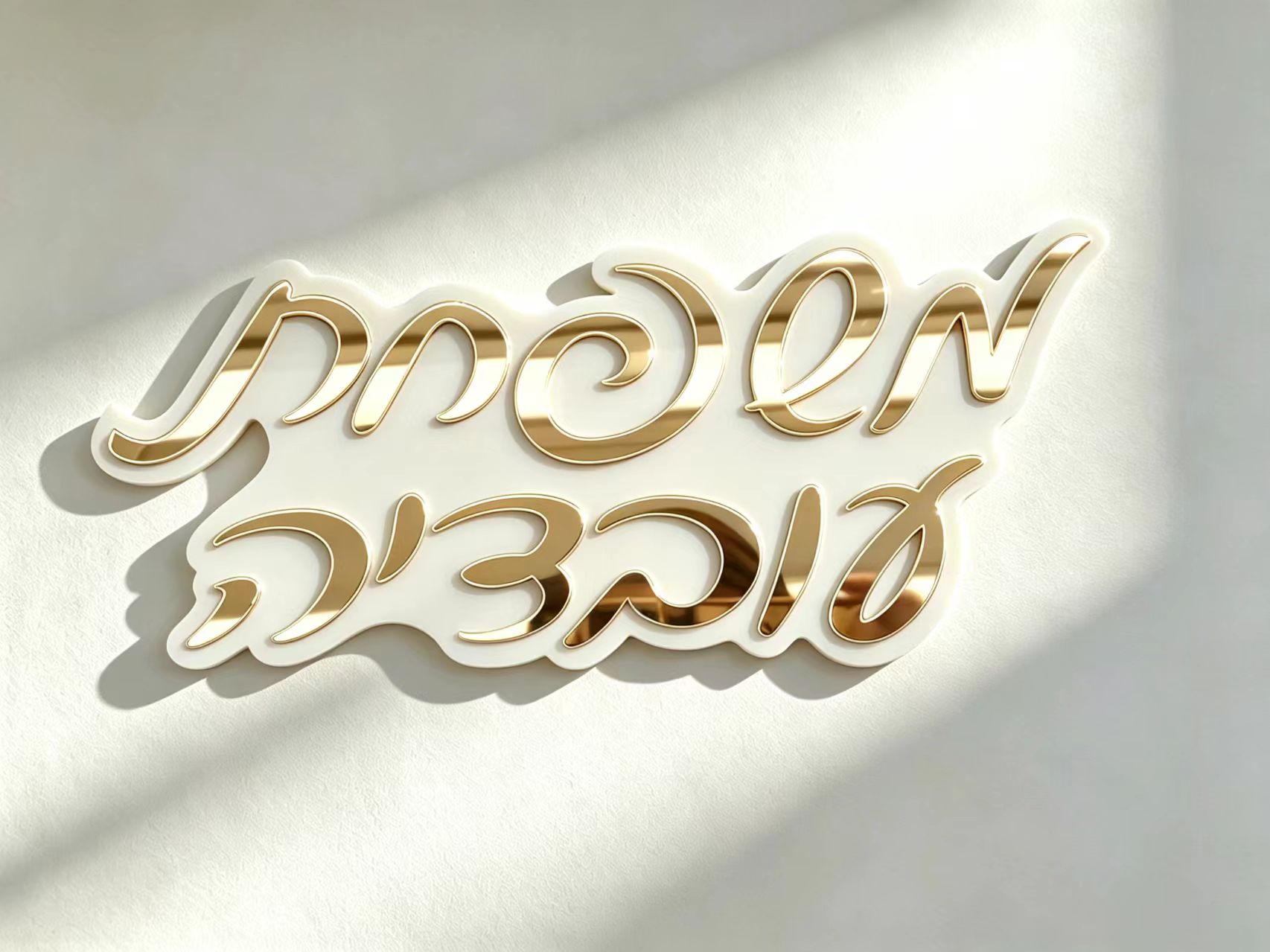 لافتة اسم مخصصة باللغة العبرية - مراجعة 3D Printing Objects وسعره